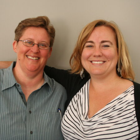 Barbara Voss and Liz Clevenger