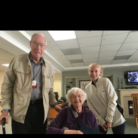 Olivia interviews her great aunt and uncle for the Great Thanksgiving Listen