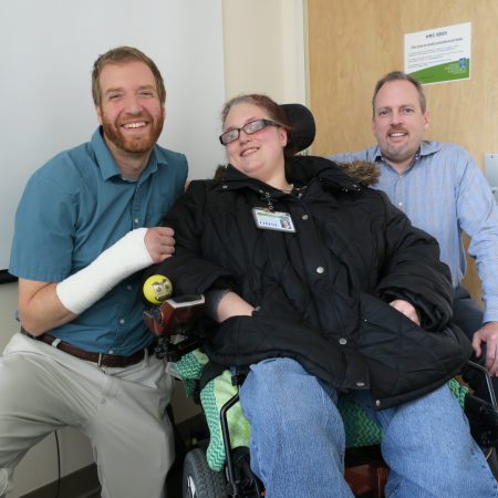 Nicole Charpentier, Nathan Brooks, and Hans Carlson