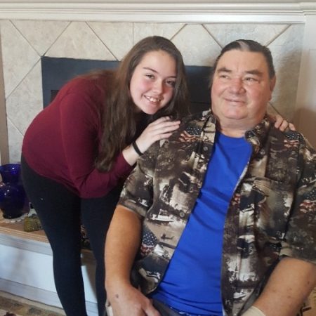 Kendra interviewing Ray Brown (grandpa) about life
