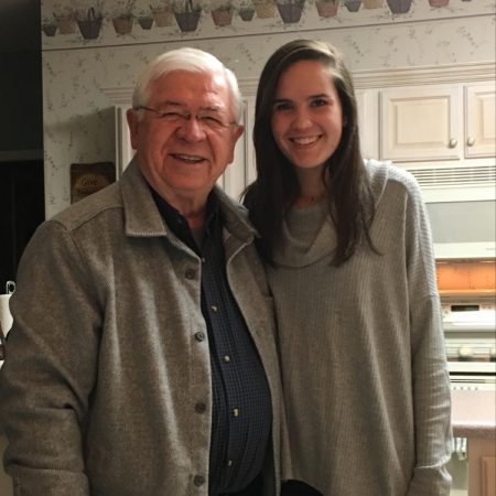 Eden Roberson and her grandpa Vilas Glaeske
