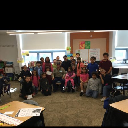 Mrs. Henry’s 4th Grade Class Interviewing a Veteran November 29, 2017