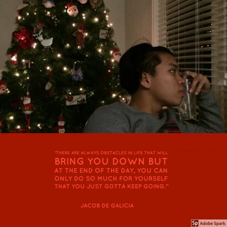 “There are always obstacles in life that will bring you down but at the end of the day..."