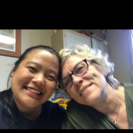 Mom and me