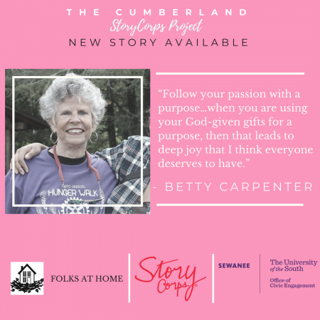 Long time community member Betty Carpenter shares why she loves working with young people, and what brought her to the CAC.