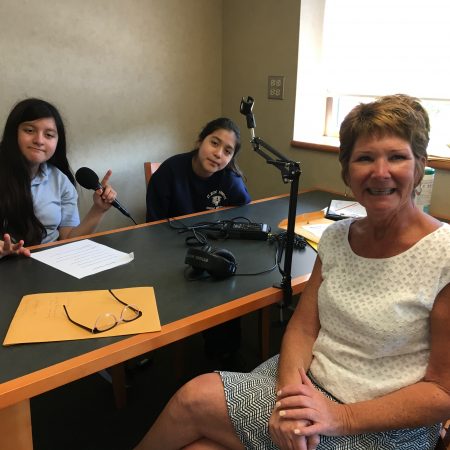 Kelly Johnson interviewed by students.