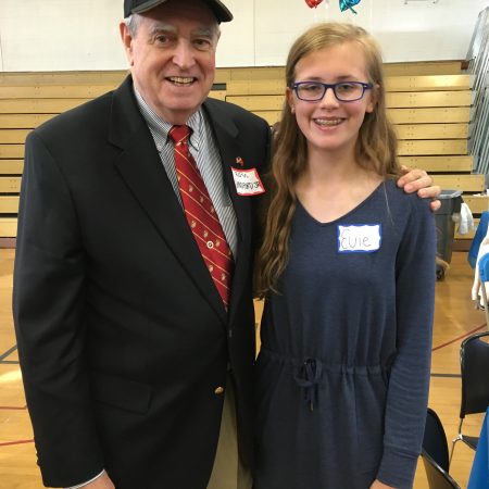 Ross Sanford shares his experience in the Vietnam War with his granddaughter.
