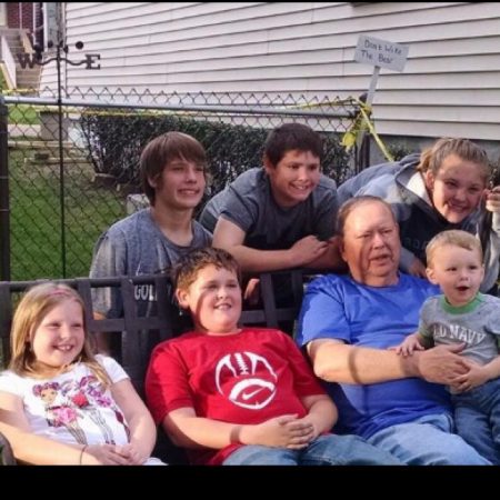 Blast from the past-Cassidy and her pap Dave.