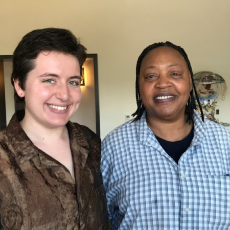 Carolyn Davis with Jillian Danto for Stonewall OutLoud