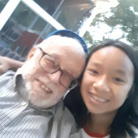 With a holocaust survivor