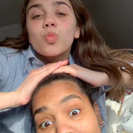 Juleysi Hierro and her friend, Gabrielle Richardson, talk about her moving to the Bronx