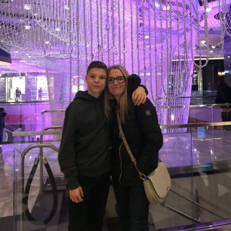 Josh and Mum!