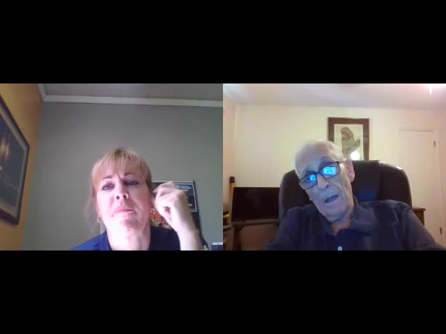 all choked up...Amy Stell and Larry Thompson