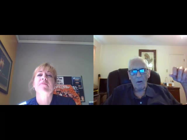 all choked up...Amy Stell and Larry Thompson