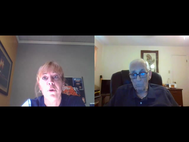 all choked up...Amy Stell and Larry Thompson