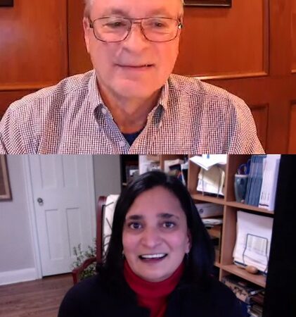 Michael DiMonte and Rekha Shukla
