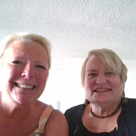 Laura Garrison and Mary Kay Bishop